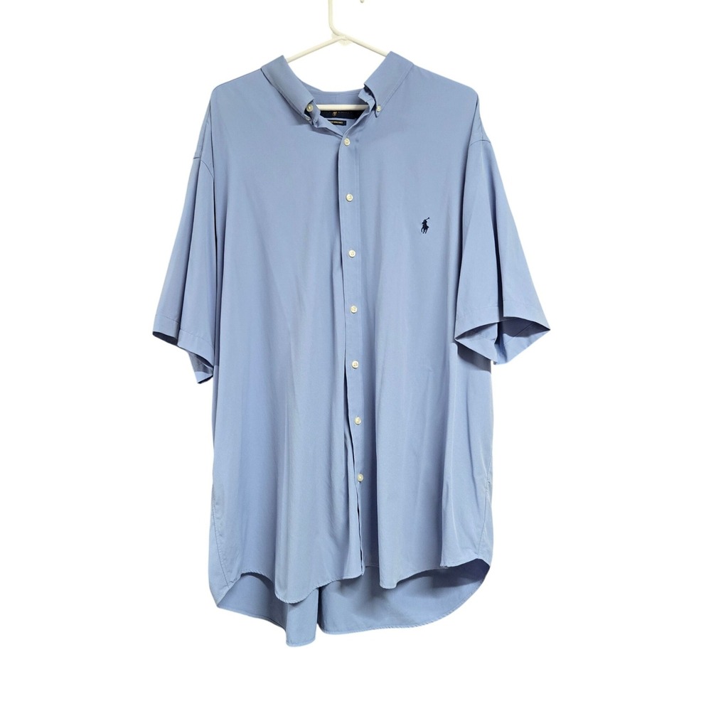 Ralph Lauren Performance Short Sleeve Button Down Shirt Men's 2XB Big & Tall
